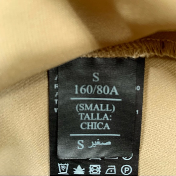 AllSaints Tierny Coni Midi Slip Dress in Metallic Olive Green Size Small - Picture 8 of 9